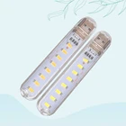 Настольная светодиодная мини-лампа с USB, портативный светильник для чтения, 3, 8, 12, 24 светодиода, ночной Светильник для книг, фонарик для кемпинга, блокнот с внешним аккумулятором