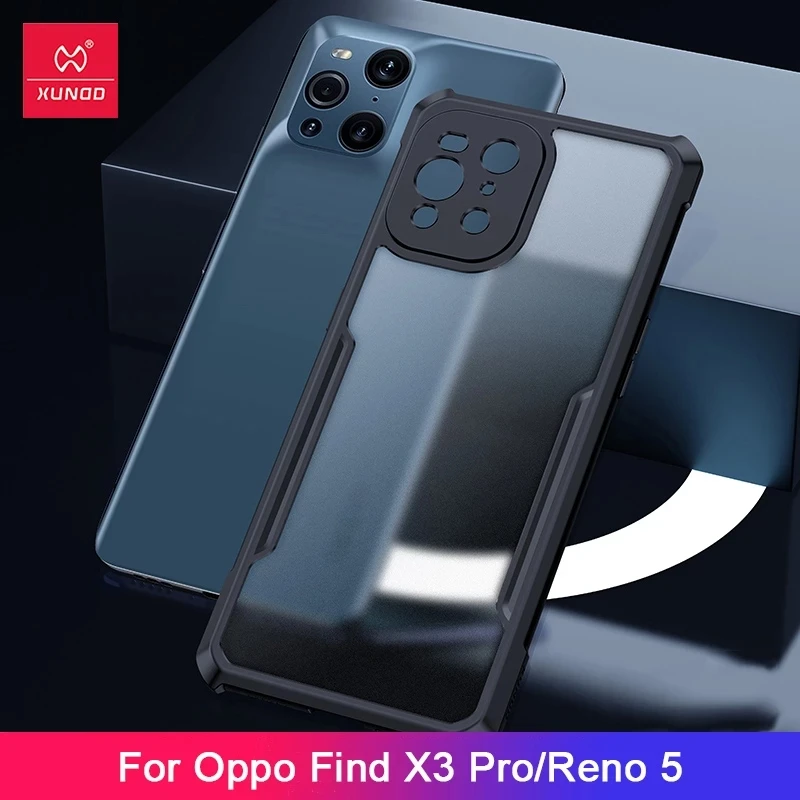 

For Find X3 Pro Case,Xundd Phone Case -with Airbag Technology Anti-Fall Back Transparent Case For Oppo Reno Find X3 Pro X3 Lite
