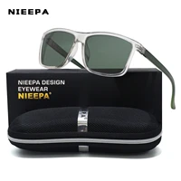 nieepa fashion polarized sunglasses for men 2022 mirror square sun glasses vintage drivers anti glare lunette de soleil homme