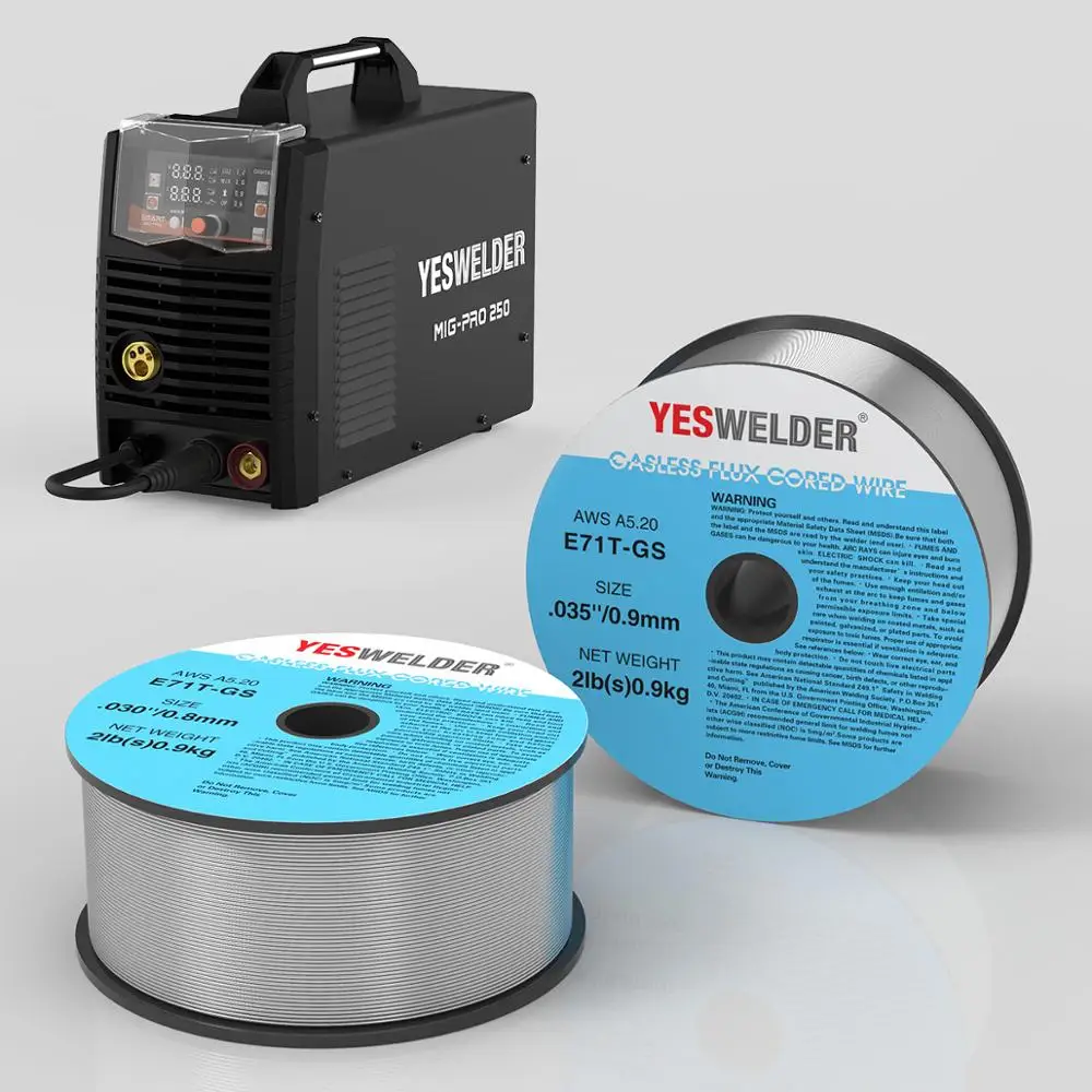 Сварочная проволока YESWELDER сварочная без газа AWS A5.20 0 8 9 мм 1 кг для сварочного