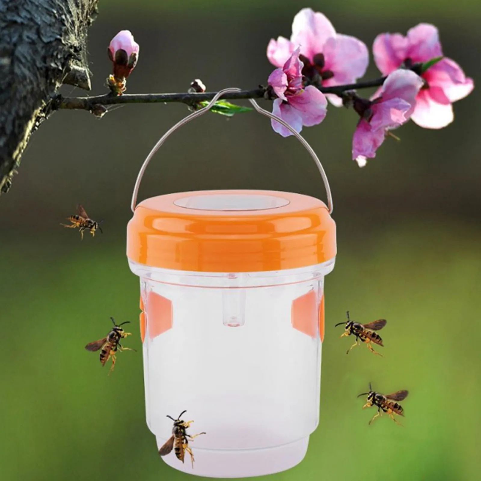 

Solar Energy Wasp Fly Flies Insects Hanging Trap Catcher Outdoor Fly Catcher Non-toxic Waterproof Insect killer Pest Control