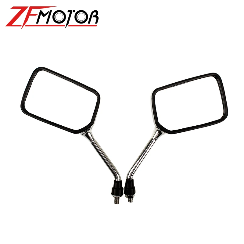Мотоциклетные зеркала 10 мм универсальные заднего вида овальное боковое зеркало
