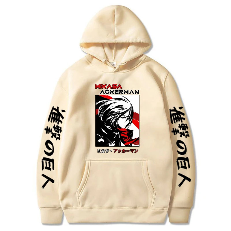 

Women's Hoodies Anime Attack on Titan Men Colthing Sweatshirts Hooded Casual Tops Unisex Harajuku Sport Pullovers