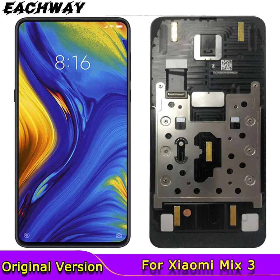 Черный ЖК дисплей для Xiaomi Mi Mix 3 без битых пикселей Mix3 сенсорный экран дигитайзер