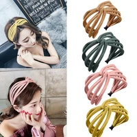 fashion sweet cute versatile face washing girls women make up broadside ribbon headband hairband
