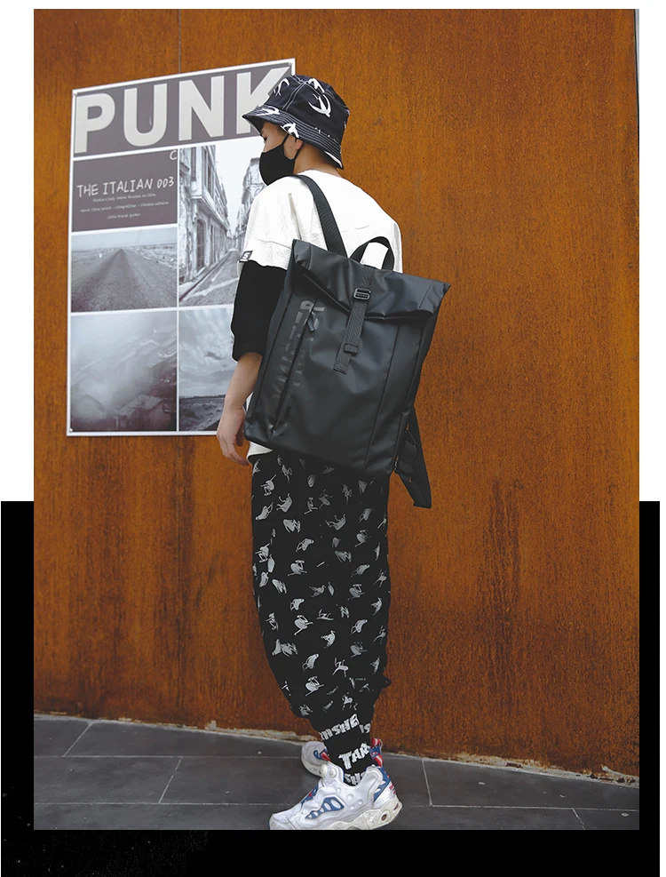 

YJ1543 2021 new Canvas backpack men and women Korean college student schoolbag