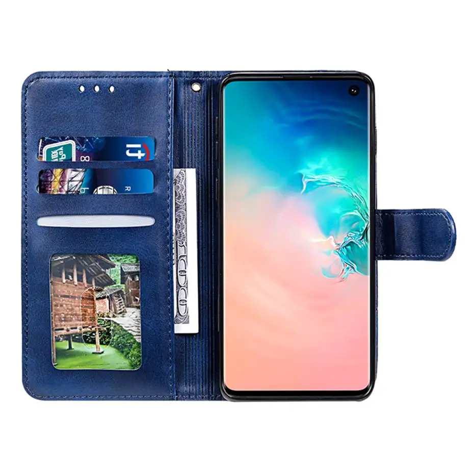 Чехол-книжка для Samsung S10 S9 S8 S7 Plus A10 A20 E A30 A40 A50 S A70 A90 A80 Note 10 9 8 M10 M20 | Мобильные