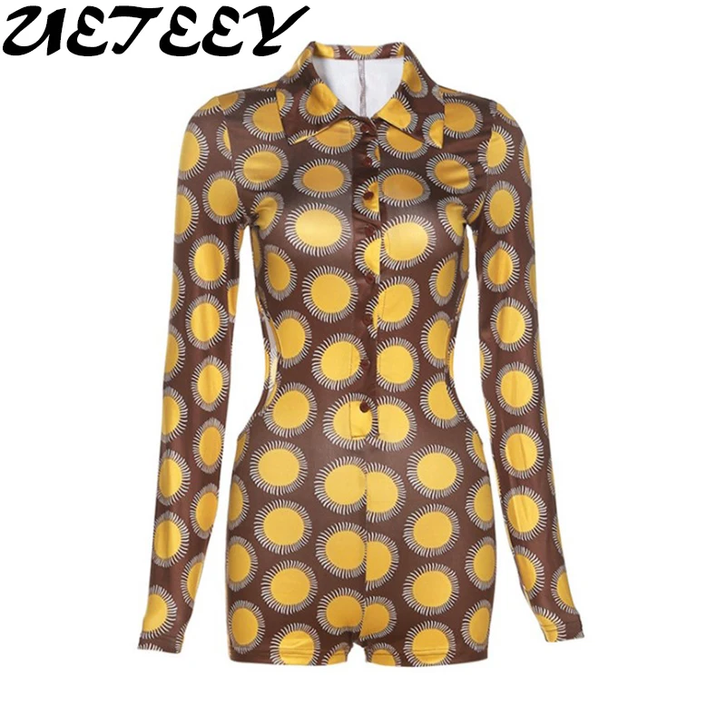 

Женское модное облегающее боди с принтом, комбинезон, однобортный облегающий вечерние бинезон с вырезами на талии и длинным рукавом, праздн...