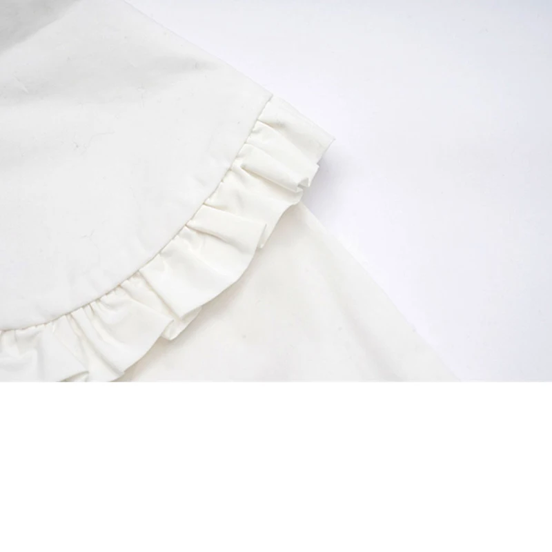 Белая дизайнерская блузка с завязкой на талии Новинка осени 2021 Женская Офисная