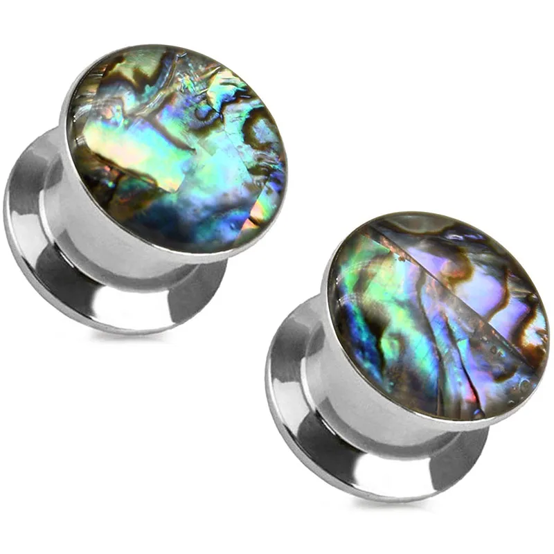 1 пара популярных винтов в виде морской раковины для затычек из нержавеющей стали