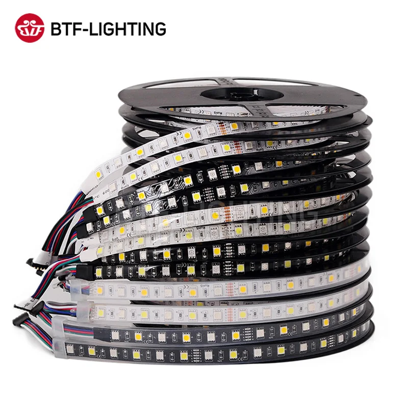 5 м 60 светодиодов/м 300 светодиодов SMD 5050 смешанных цветов RGBW RGB + (теплый/холодный