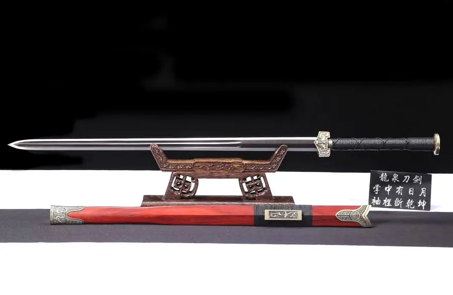 Замечательный меч WUSHU архаический в стиле династии Хань венец 608 стальное лезвие