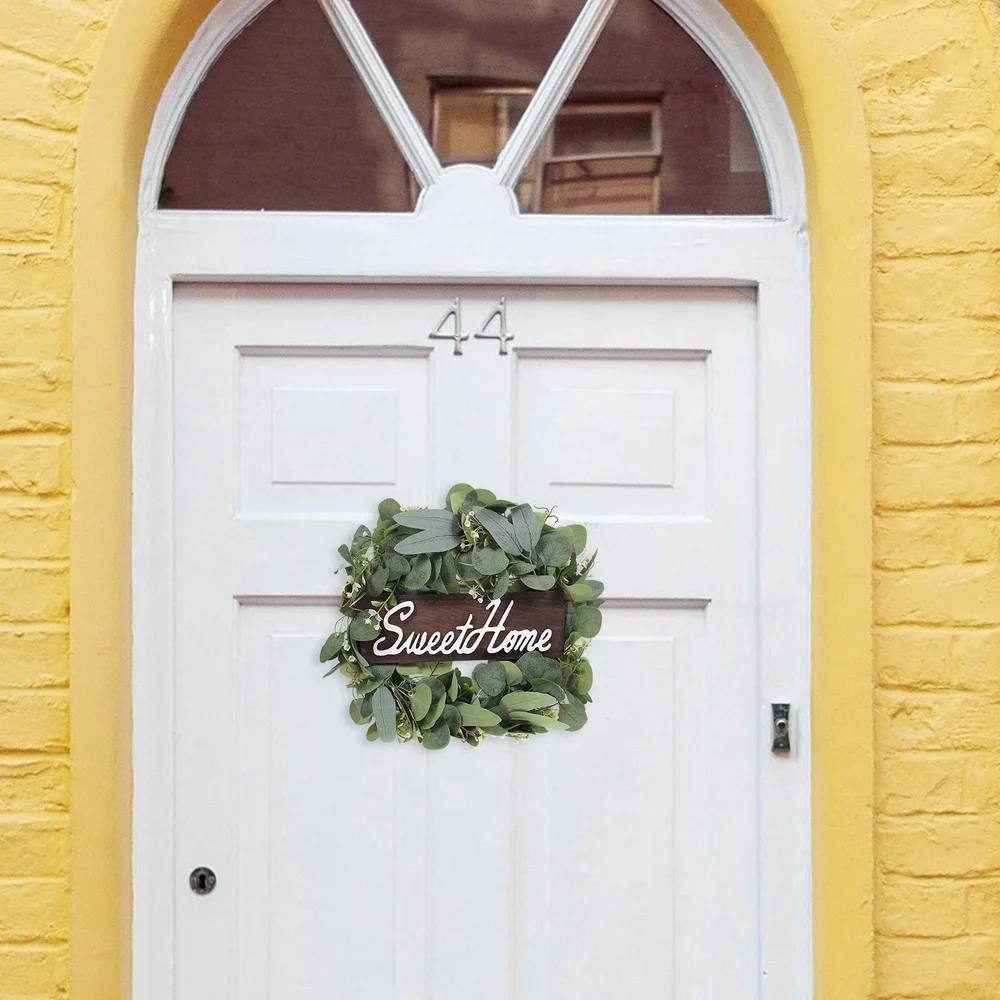 

1Pc Elegant Creative Wreath Durable Delicate Door Hanging Wreath Home Ornament