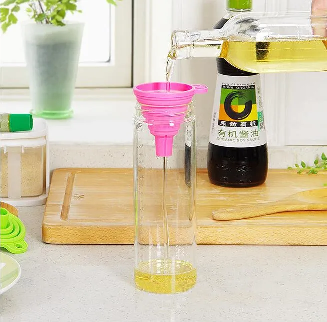 1 шт. кухонный дом мини складная телескопическая длинная Воронка для шеи жидкая