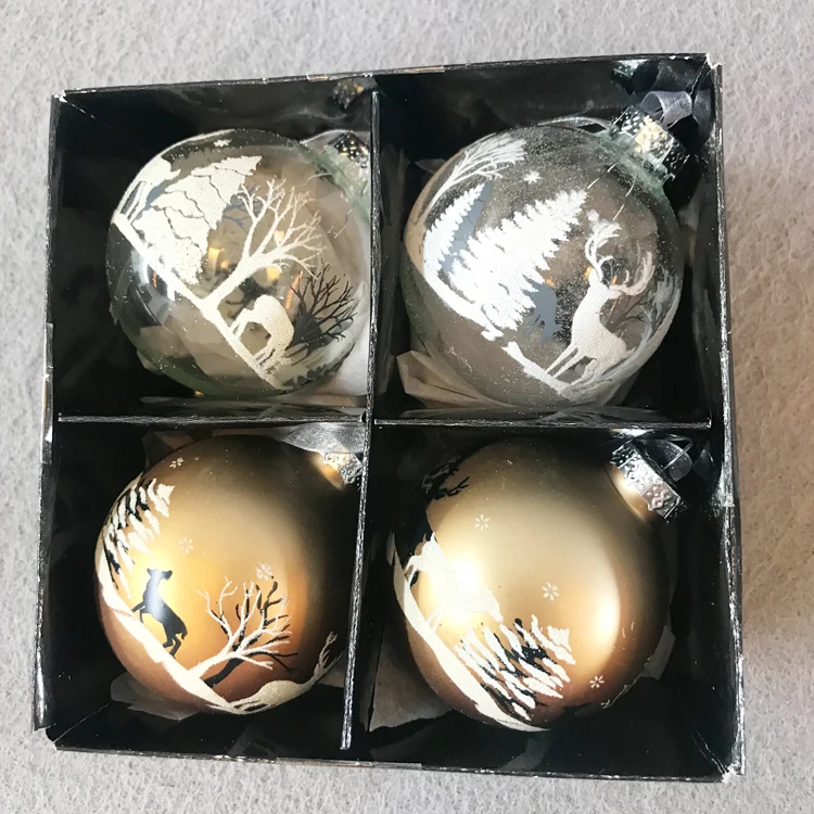 Рождественские украшения стеклянный кулон подарок дизайн магазина для внешней