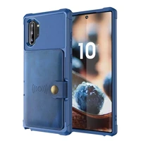 for samsung note10 note10plus fall proof fashion shell multifunctional mobile phone with leather case and card insertion