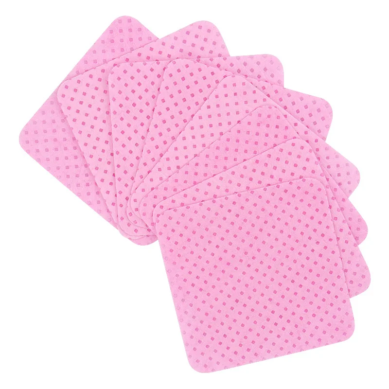 200Pcs/Box Eyelash Extension Glue Remover Pink Lint-Free Cotton Wipes Lash Grafting Tools Adhesive Bottle Mouth Clean Paper - купить по