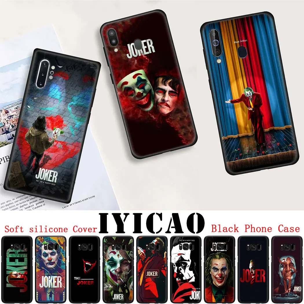 Мягкий силиконовый чехол для Samsung Note 8 9 S6 S7 Edge S8 S10 10 Plus S10E черный телефона Joker 2019