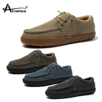 airmiuu slippers for men moccasins non slip indoor outdoor men autumn winter slipers house casual shoes with memory foam size 50