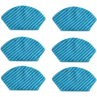 6pcs washable cloth mop cloth cleaning cloth suitable for midea m7m71cni10 sweeping robot accessories
