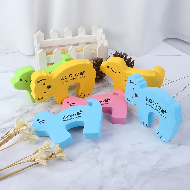 6pcs/lot Baby Safety Animal Foam Door Jammer Guard Finger Protector Stoppers Home | Мать и ребенок