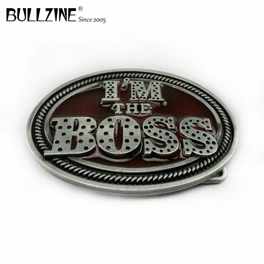 В Bullzine модные я Босс пряжки ремня с оловянной отделкой FP-03007 подходит для детей на