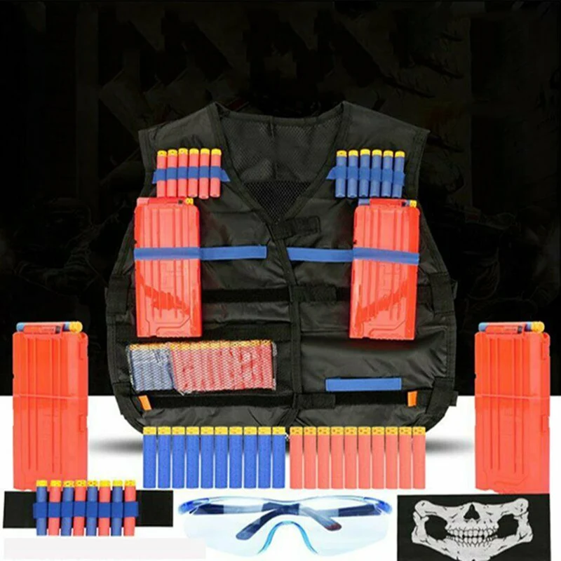 Детские жилеты тактического назначения костюм комплект для Nerf N Strike элитная