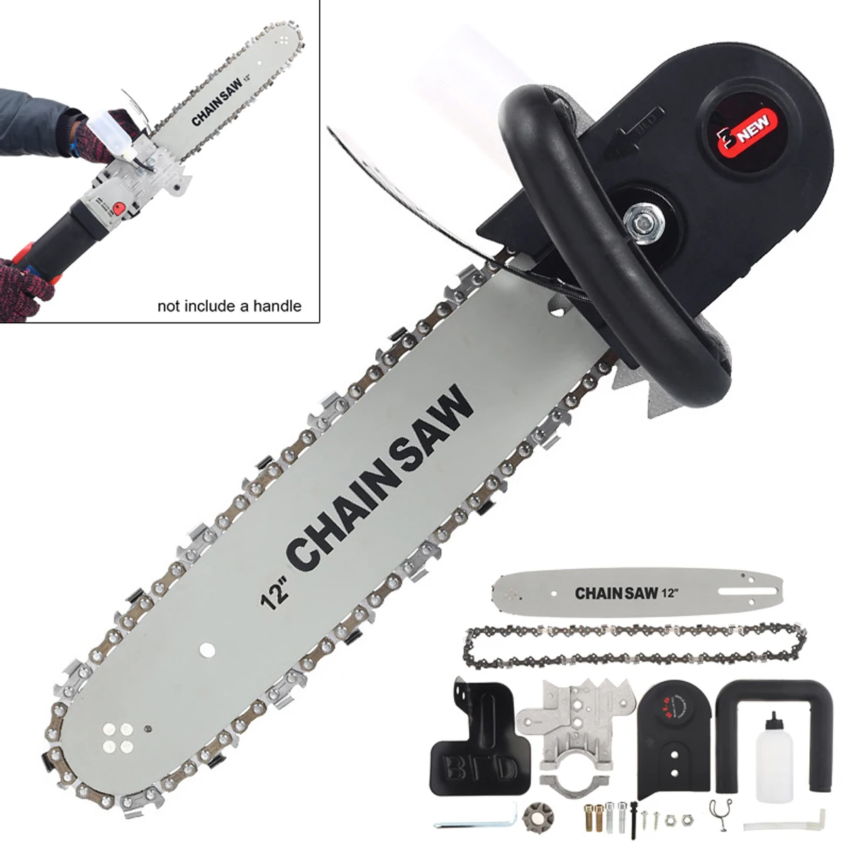 Многофункциональная стальная мини Электрическая цепная пила 12 дюймов набор