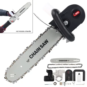 Стальная многофункциональная мини-Электрическая цепная пила, 12 дюймов, набор деталей с пильным полотном для угловой шлифовальной машины