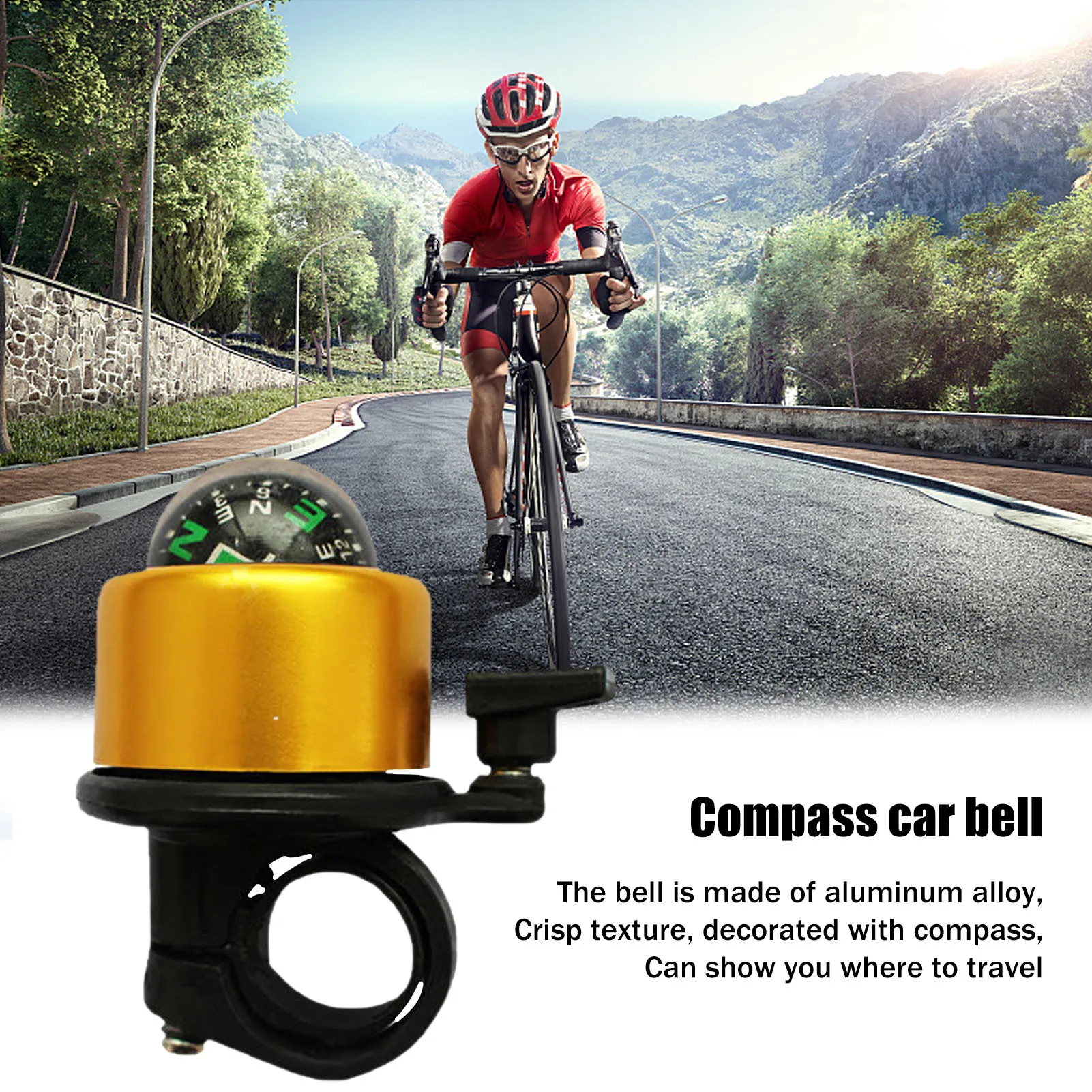 Горный звонок с четким ретро-звуком велосипедный мини-звонок для горного