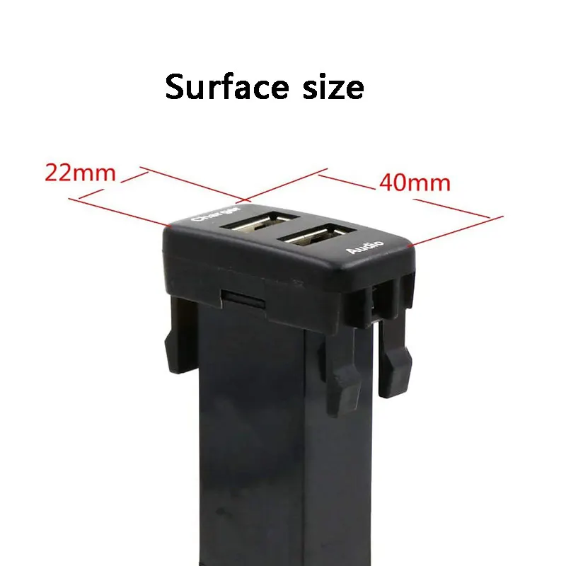 Автомобильное зарядное устройство с двумя USB-портами 2 1 А автомобильный адаптер