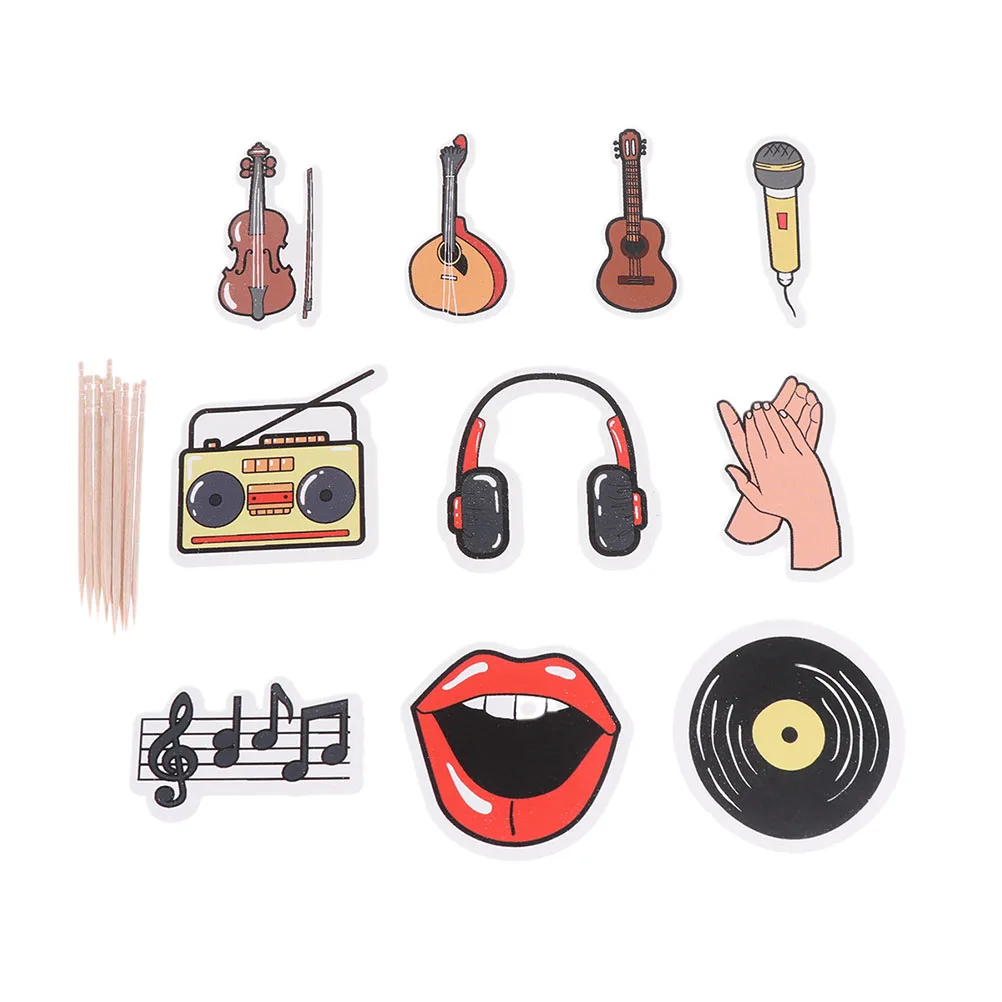 50 шт. торт Топпер музыкальный фестиваль декоративный кекс набор для вечеринки
