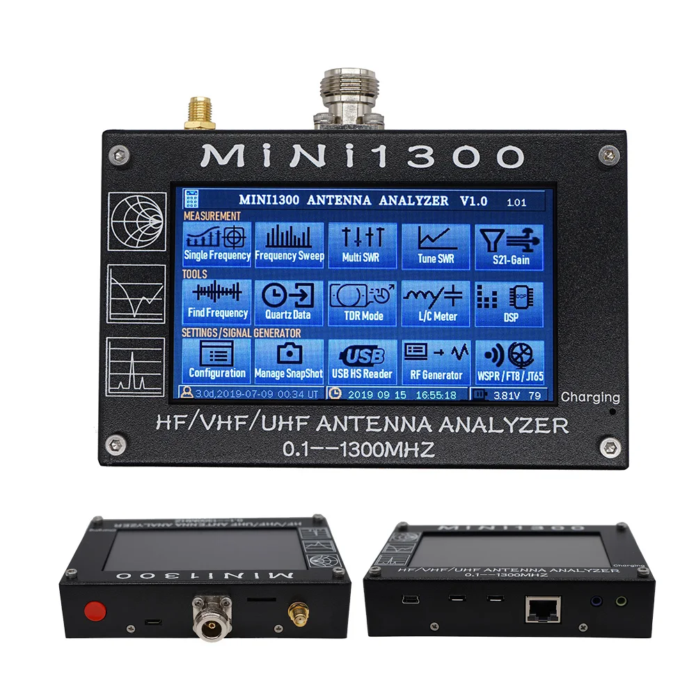 Анализатор антенны сенсорного экрана MINI1300 0 1 1300 МГц полнофирменный анализатор
