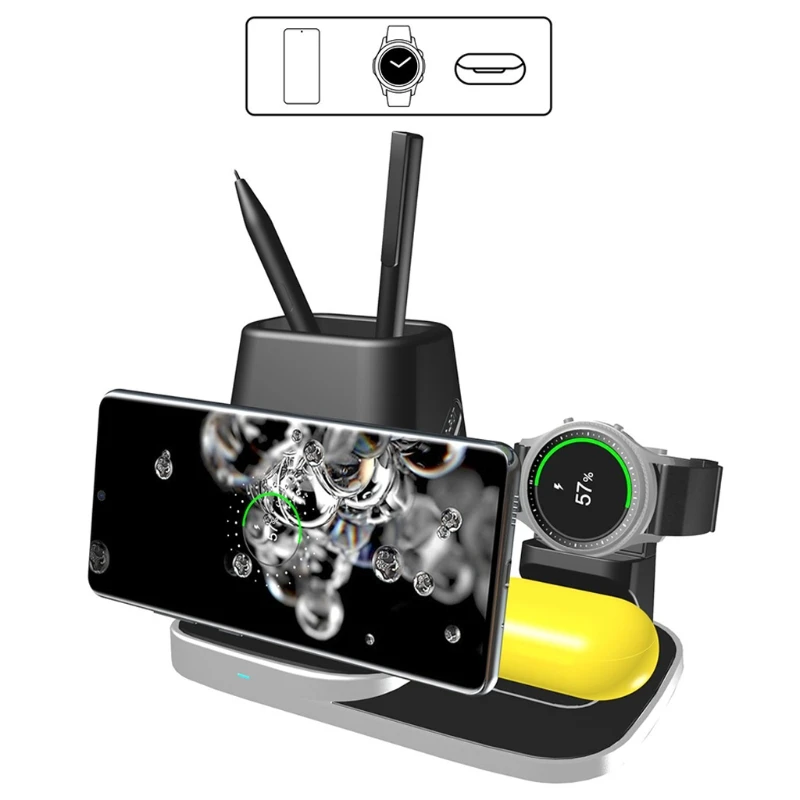 

10W Wireless Charger Stand Holder for samsung-Galaxy Watch/Buds Mobile Phones