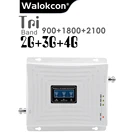 Усилитель сотового сигнала GSM 900 DCS 1800 WCDMA 2100 МГц 70 дБ усиление 2G 3G 4G трехдиапазонный повторитель мобильного сигнала GSM B1 B3 усилитель