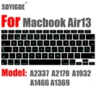 Чехол для клавиатуры ноутбука ES FR RU, силиконовая защитная пленка для Macbook Air 13 M1 A2337, чехол для клавиатуры Air13 A2179 A1932 A1466