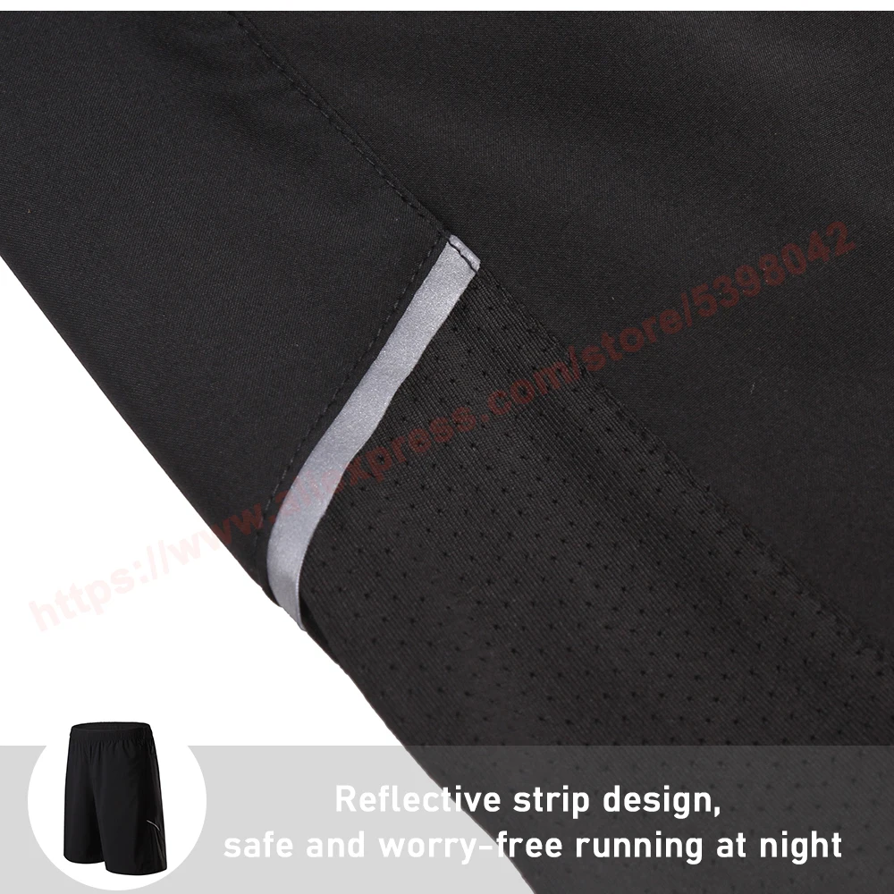 Running Shorts Men Sports Jogging Zipper Pockets Shorts Men's Basketball Fitness Training Quick Dry Short Pant