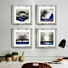 Зеркальная фоторамка на стену, Современная квадратная фоторамка, декоративная фоторамка