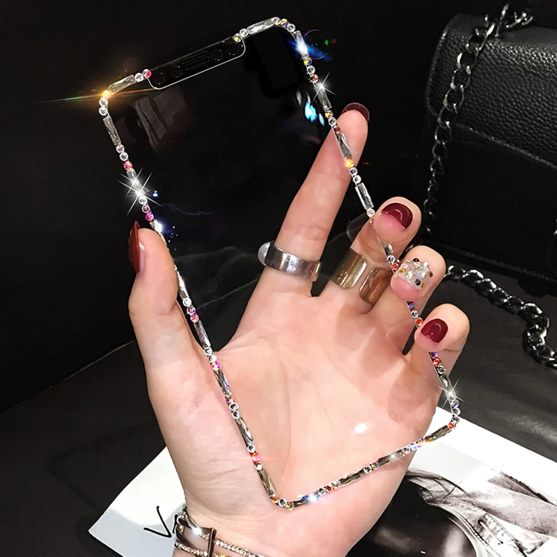 

Luxury Diamond 9D protective glass For iPhone 6 6S 7 8 Plus glass For iphone 7 6 8 plus XR XS MAX 11 12 Pro MAX screen protector