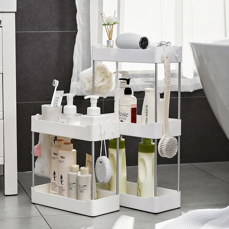 Новая Полка для ванной 2/3 слоя стойка хранения аксессуары комнаты продукты органайзер шампуня мыло корзинка
