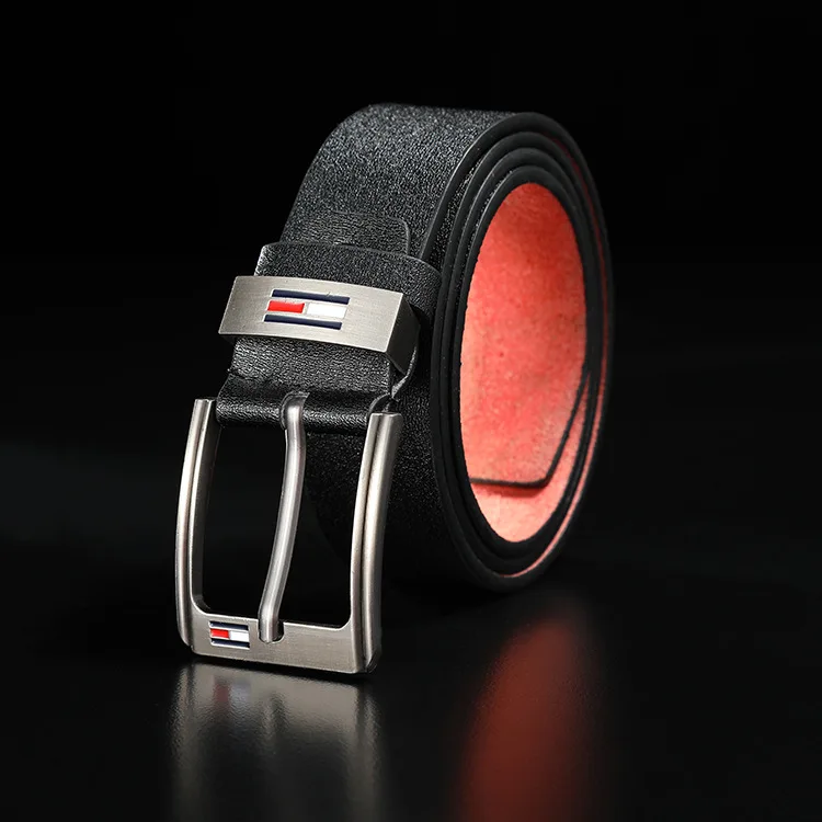 Ремень мужской из воловьей кожи классический модный пояс в винтажном стиле для