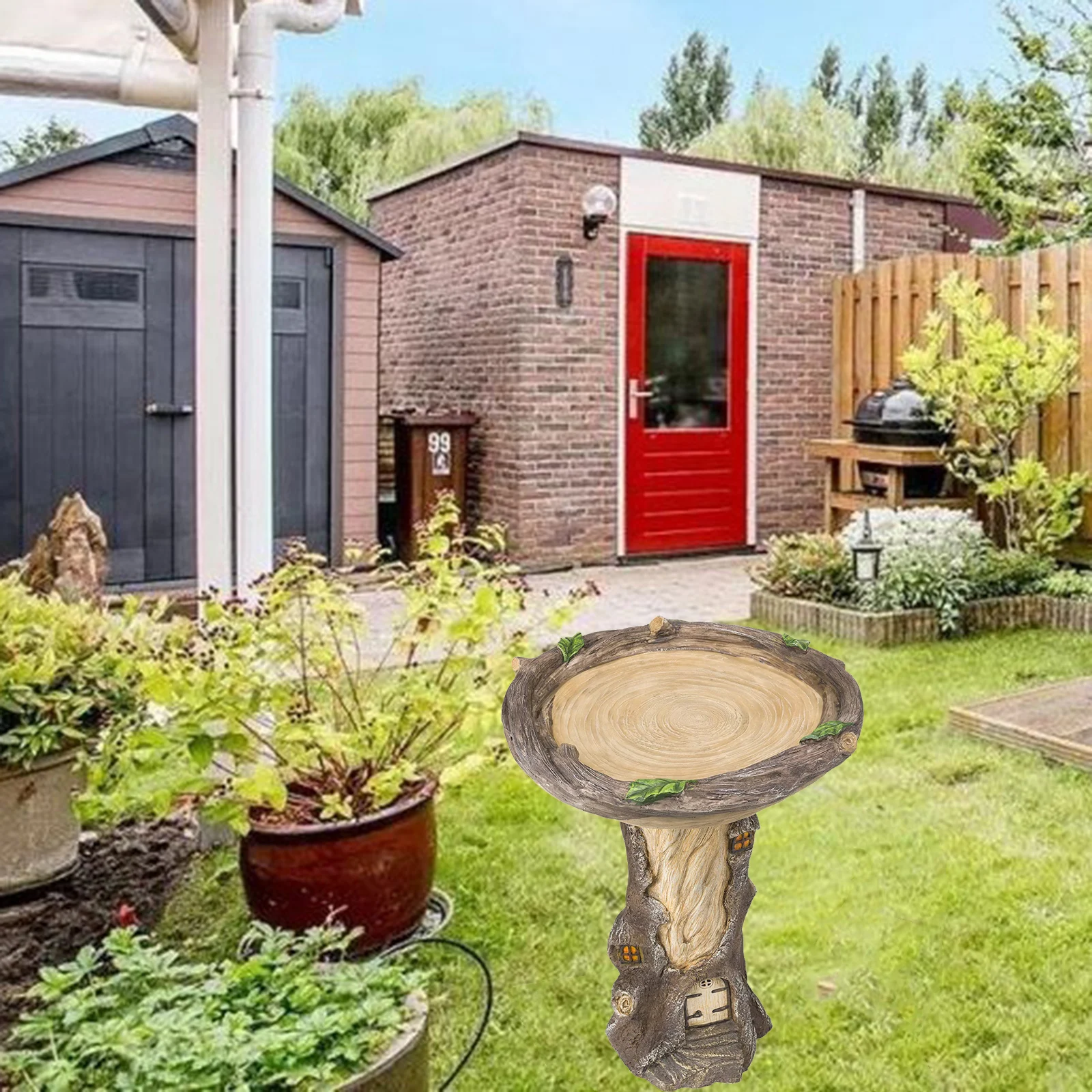 Resin Tree Bird Bath Flower and Garden Decorations | Дом и сад