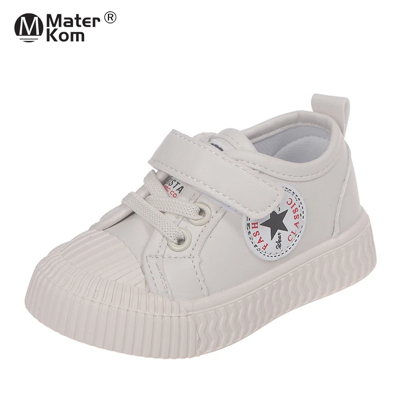

Size 21-30 Baby Hook Loop Soft Bottom Shoe Boys Breathable Casual Sneakers Children Wear-resistant Sneakers Girls Non-slip Shoes