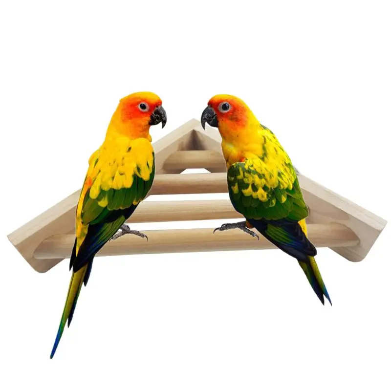 Pet деревянная полка угловая платформа для клетки птицы стенд хомяк