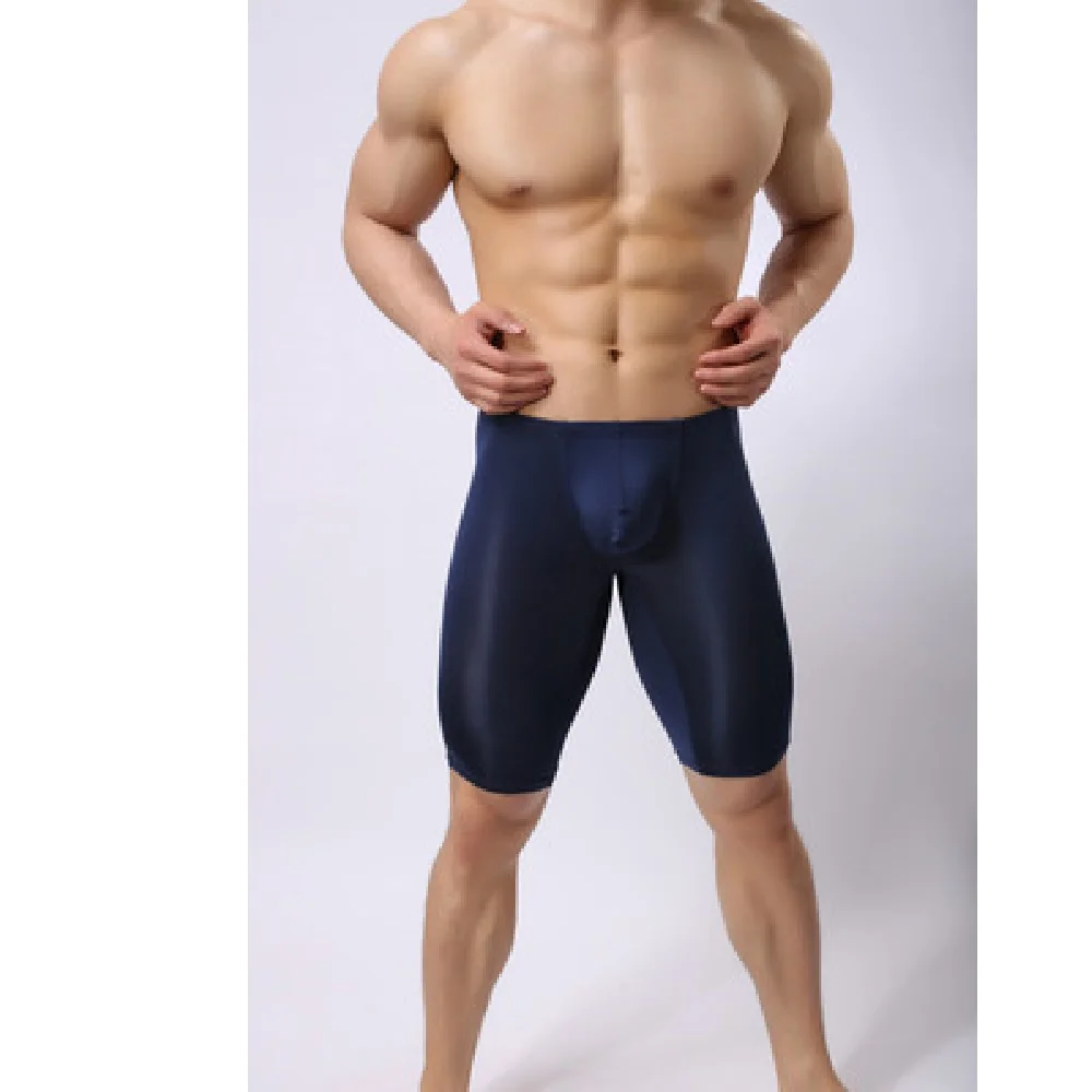Men's Ultrathin Vogue Sleep Bottoms Casual Interest Closefitting Comfortable Pyjama Middle-Pants U Convex Pouch Erotic Lingerie | Мужская