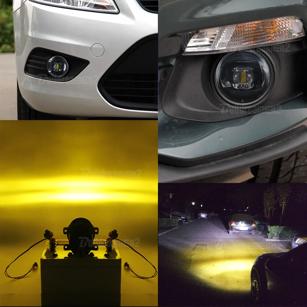 2 X Fog Light 30W 8000LM Car LED Fog Lamp 12V For Peugeot Bipper Tepee 207 307 301 308 408 2008 3008 4007 4008 5008 407 607 images - 6