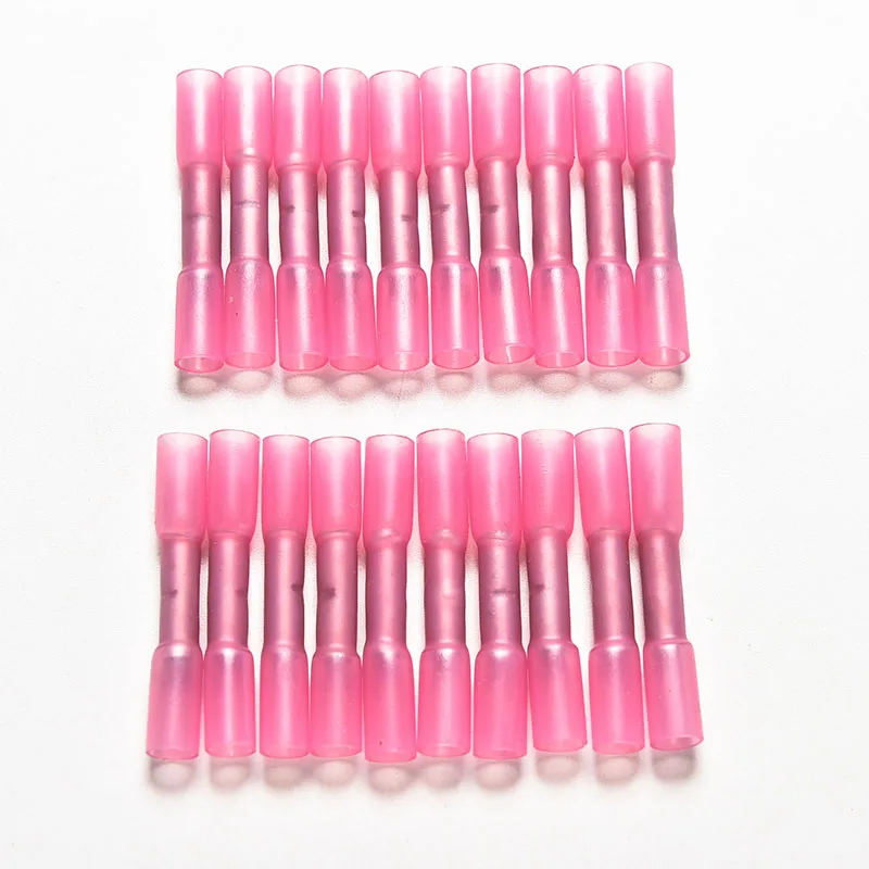 

20Pcs/lot 18-22 AWG Electrical Car Audio Connectors Wire Splice Terminals Heat Shrink Butt Connectors