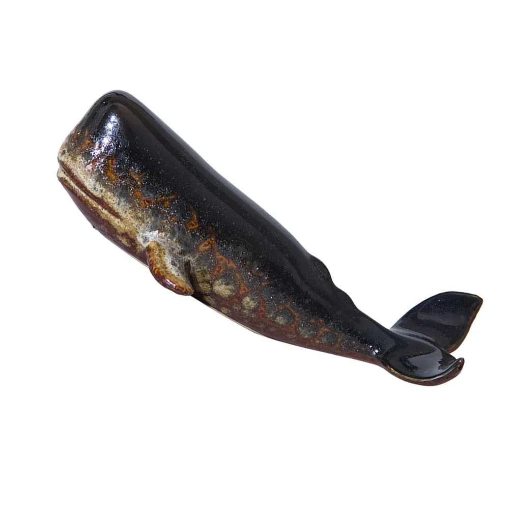 

1pc Simulation Whale Statue Household Elegant Artware Chic Housewarming Gift