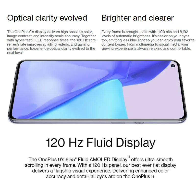 

New Firmware Oneplus 9 5G SmartPhone 6.5 120Hz Fluid AMOLED Display Snapdragon 888 Octa Core 65W Ultra Fast Charging Charger