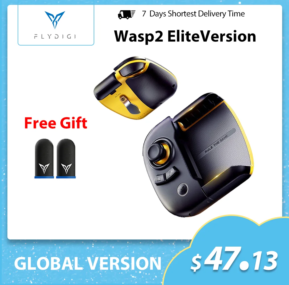Flydigi Wasp 2 геймпад EliteVersion Bluetooth беспроводной контроллер PUBGMobile для Iphone /Android плавное